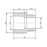 Муфта PPR Blue Ocean 50х32 редукційна, фото 2