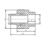 Муфта PPR Blue Ocean 20х3/4" ЗР, фото 2