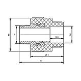 Муфта PPR Blue Ocean 32х1" ЗР, фото 2