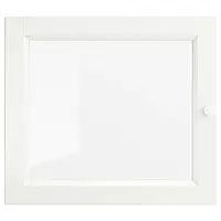 OXBERG Стеклянная дверь, белая, 40х35 см. Ikea
