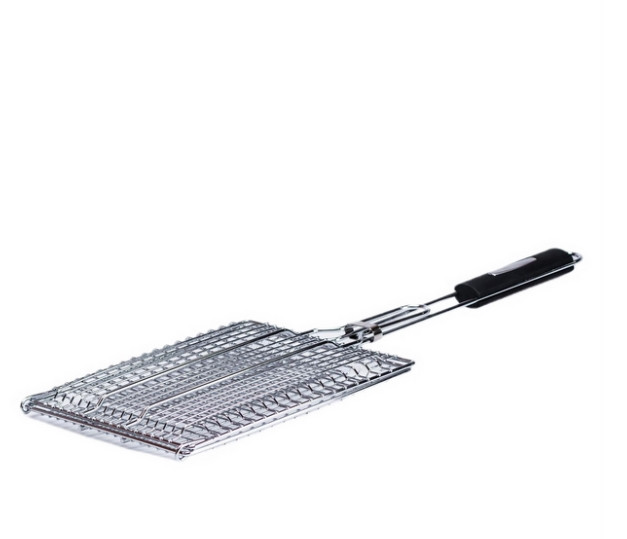 Решітка для грилю та барбекю з хромованої сталі Grill плоска 24*24 см