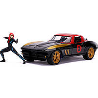 Игровой набор Jada Марвел: Мстители Chevrolet Corvette 1966 с фигуркой OL86795 ZK, код: 7427184