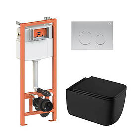 Готове рішення Qtap для ванної кімнати: підвісний унітаз Gemini Ultra Quiet 530х365х373 + комплект інсталяції