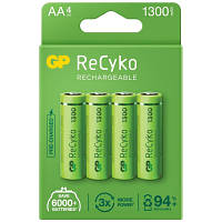 Аккумулятор Gp AA 130AAHCE-2GBE4 Recyko+ 1300 mAh * 4 (130AAHCE / 4891199186523)