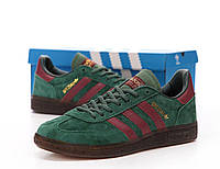 Мужские кроссовки Adidas Spezial Collegiate Green Burgundy зеленые