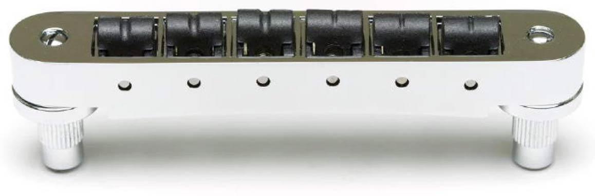 Бридж типу tune-o-matic Graph Tech PS-8843-C0 String Saver Resomax NV2 Autolock Bridge 4mm Chrome