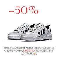 Кросівки спортивні для бігу,Кросівки Adidas Originals ADI2000 White Black літні, Прості чоловічі кросівки в спорт зал