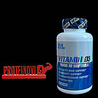Витамин D3 (холекальциферол) EVL Vitamin D3 5000IU 120softgels витамины и минералы
