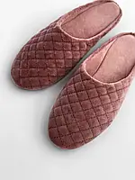 Twins Взуття Мюлі жіночі велюрові лілові клітинка розмір 36