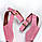 Дизайнерські замшеві рожеві босоніжки – Натуральна замша, низький хід, фото 9