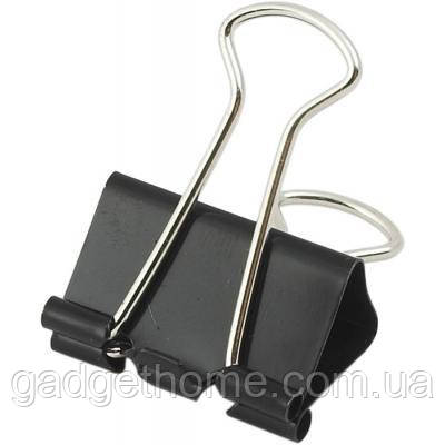 ТОП! Біндер металевий Buromax 25мм, 12шт, black (BM.5304) - (gHome), фото 1