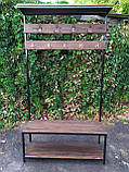 Вішалка в передпокій GoodsMetall з металу та дерева в стилі Лофтсон SC, код: 6446113, фото 9