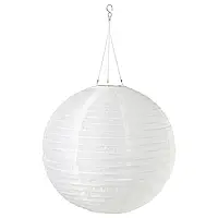 SOLVINDEN Подвесной светильник на солнечной энергии. LED, внешний/сферический белый, 45 см Ikea