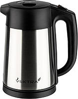 Vektra VEK-1506 Вакуумна ізоляція екологічно чистий бездротовий чайник Easy Pour, 1,5 літра, нержавіюча сталь