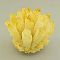 Друза желтый Кварц натуральный минерал, размер 75x85мм.