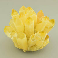 Друза желтый Кварц натуральный минерал, размер 80x90мм.