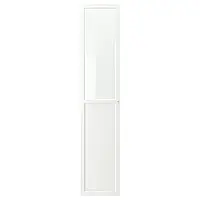 OXBERG Панель/стеклянная дверь, белая, 40x192 см Ikea