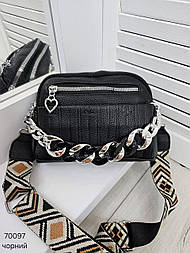 Стильний жіночий клатч з екошкіри крос-боді