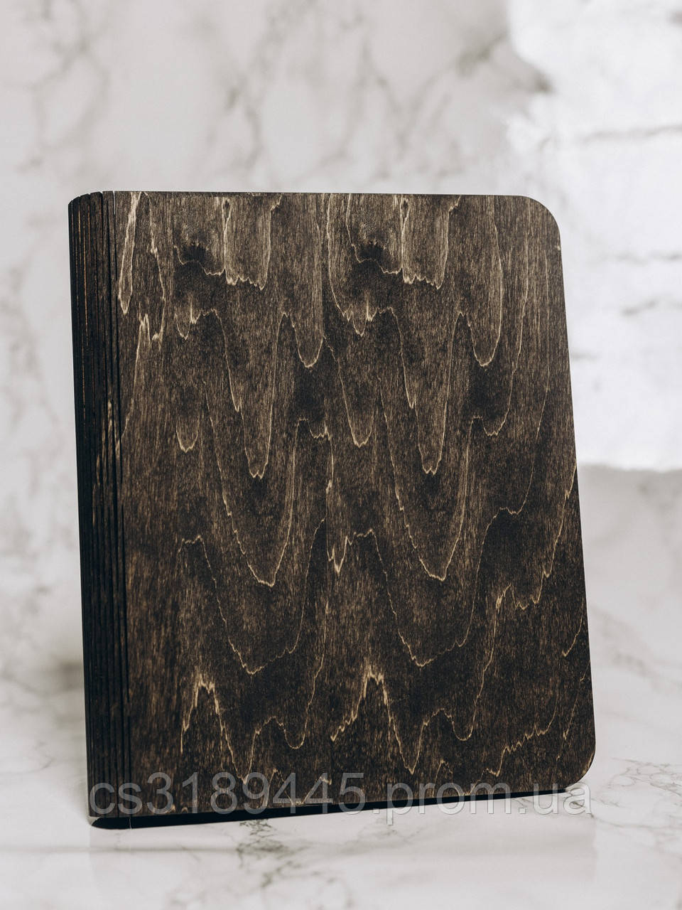 Дерев'яний блокнот-органайзер mr. Craft "Black" A5 210x170 мм 100 аркушів з гнучкою палітуркою