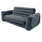 Надувний диван-трансформер 2 в 1 Intex 66552 (66*203*224 см., з двома підстаканниками, навантаження до 200 кг) [Склад зберігання: