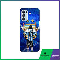 Чехол с картинкой для Oppo Reno5 4G (Лионель Месси) / Чехлы Messi Barca Оппо Рено 5 4G