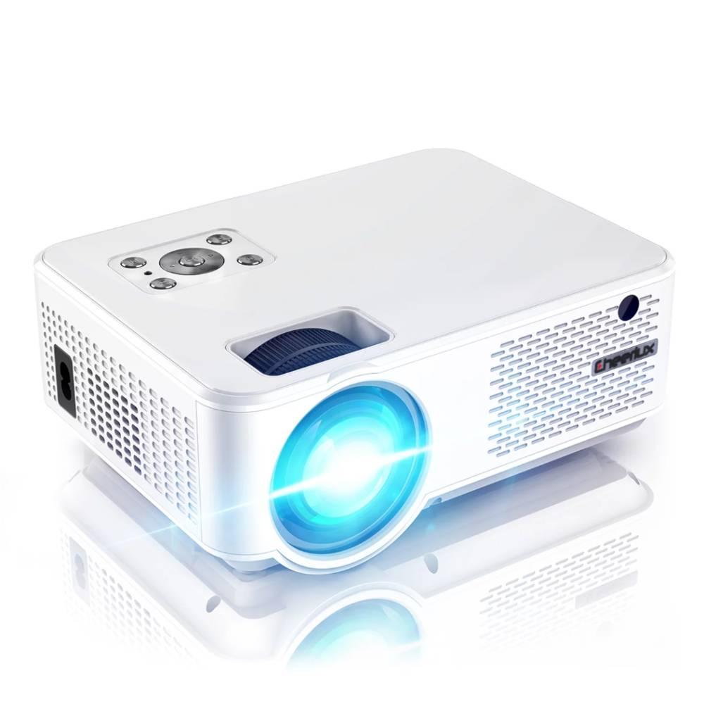 Портативний WIFI Міні LED Проєктор 2800 Lumen Full HD 1920*1280 P з Динаміком Cheerlux С9 Білий
