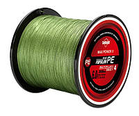 Плетеная нить SeaKnight, 300 м, 0,33 зеленая, четырехжильный шнур для рыбалки