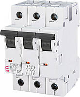 Автоматический выключатель модульный ETI ETIMAT 10А/10 kA/С/400В/6кВ (2135714)
