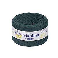 Трикотажная пряжа Trikolino, 3-5 мм., 100 м., Зеленый мох, нитки для вязания