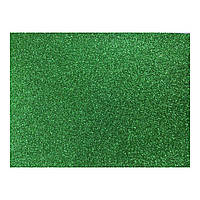 Фоаміран з глітером 20*30см Зелений світлий
