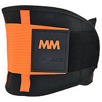 Пояс компрессионный Slimming belt MadMax MFA-277-ORG_M Black/neon orange M, Lala.in.ua