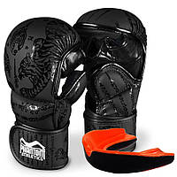 Перчатки для ММА Muay Thai Phantom Black PHMMAG2497-SM S/M (капа в подарок), Lala.in.ua
