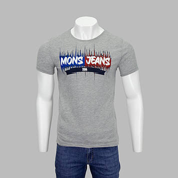 Футболка чоловіча Mons R-2408 СІРА 100% бавовна L(Р)