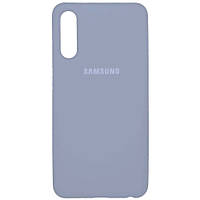 Чехол для Samsung Galaxy A30s Silicone Case (сиреневый цвет) с микрофиброй