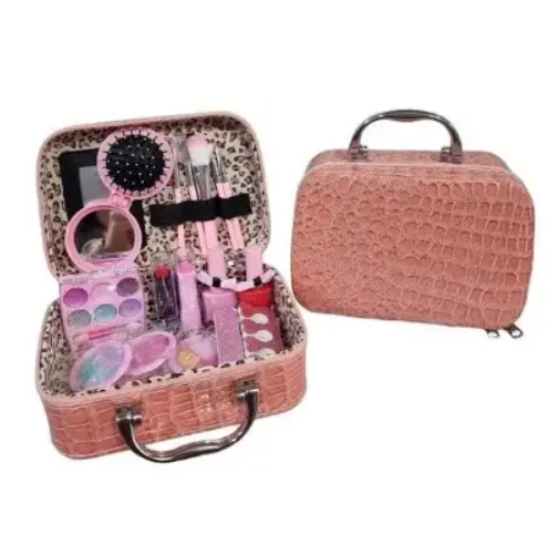 Дитяча іграшкова декоративна косметика "Leopard 2101b" (22 предмети) у валізці для дівчаток., фото 1