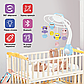 Дитячий мобіль для немовлят на ліжечко з проєктором A1 Блакитний, фото 2
