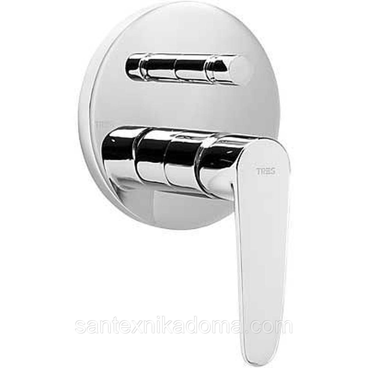 Змішувач для душа TRES FLAT 20418001 монтаж в стіну