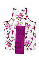 Набор для кухни Flowers фартук и полотенце IzziHome фиолетовый
