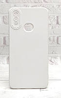 Чехол Silicone Case для телефона Samsung Galaxy A10s / A107 бампер с микрофиброй белый