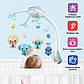 Дитячий мобіль для немовлят на ліжечко з проєктором A1 Блакитний, фото 3