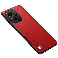 Кожаный чехол - накладка CODE Tactile Experience для Xiaomi Redmi Note 13 Pro Plus красный