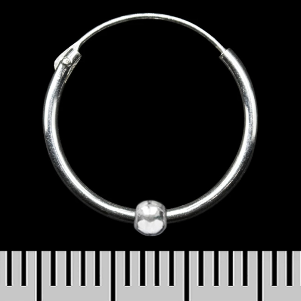 Сережка, кільце з кулькою (eas-142)