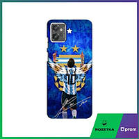 Чехол с картинкой для Motorola MOTO G23 (Лионель Месси) / Чехлы Messi Barca Моторола Мото Дж 23