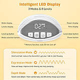 Носитий молоковідсмоктувач MISSAA, високоефективні насоси без допомоги рук з 3 режимами та 8 рівнями, фото 2