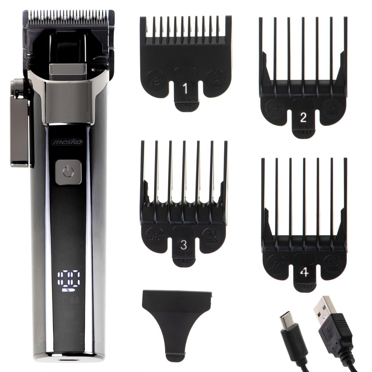 Машинка для стриження волосся Mesko MS 2842 (USB, IPX 6, РК-дисплей, Польща)
