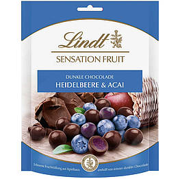 Lindt Sensation Fruit Heidelbeere & Acai Шоколадні кульки з м’якою начинкою Чорниця і Асаї 150g