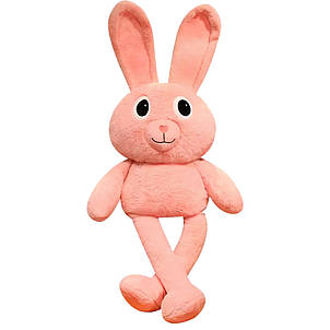 М'яка іграшка-обіймашка Зайчик 100 см, Рожевий (HA-5/HA-6), фото 2
