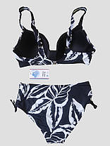 Жіночий купальник Samegame 3051 чорний/білий 50 54 56 58 український розмір, фото 3