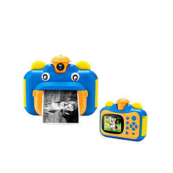 Дитячий цифровий фотоапарат A1 Блакитний Акумулятор 1200mAh У комплекті фломастери, фотопапір (PHC-A1-Blue)