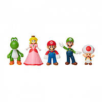 Набор эксклюзивных игровых фигурок SUPER MARIO - Марио и друзья 6 cm (400904)